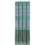 3 Striped Beryl Green, Bokara and Moonstone color Candles - Joy