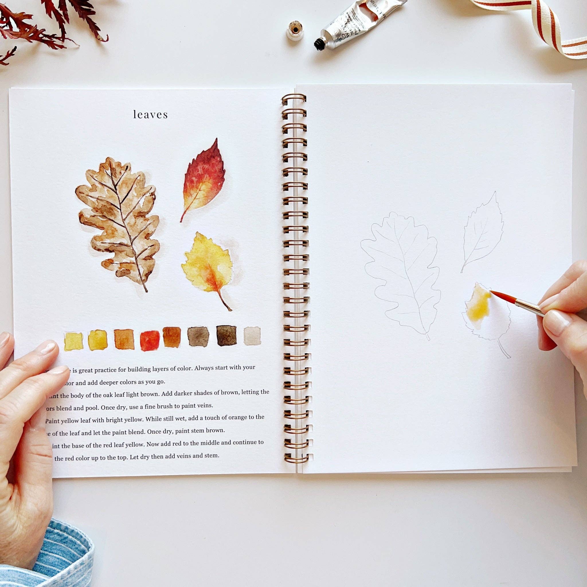 Autumn Watercolor Workbook - Joy
