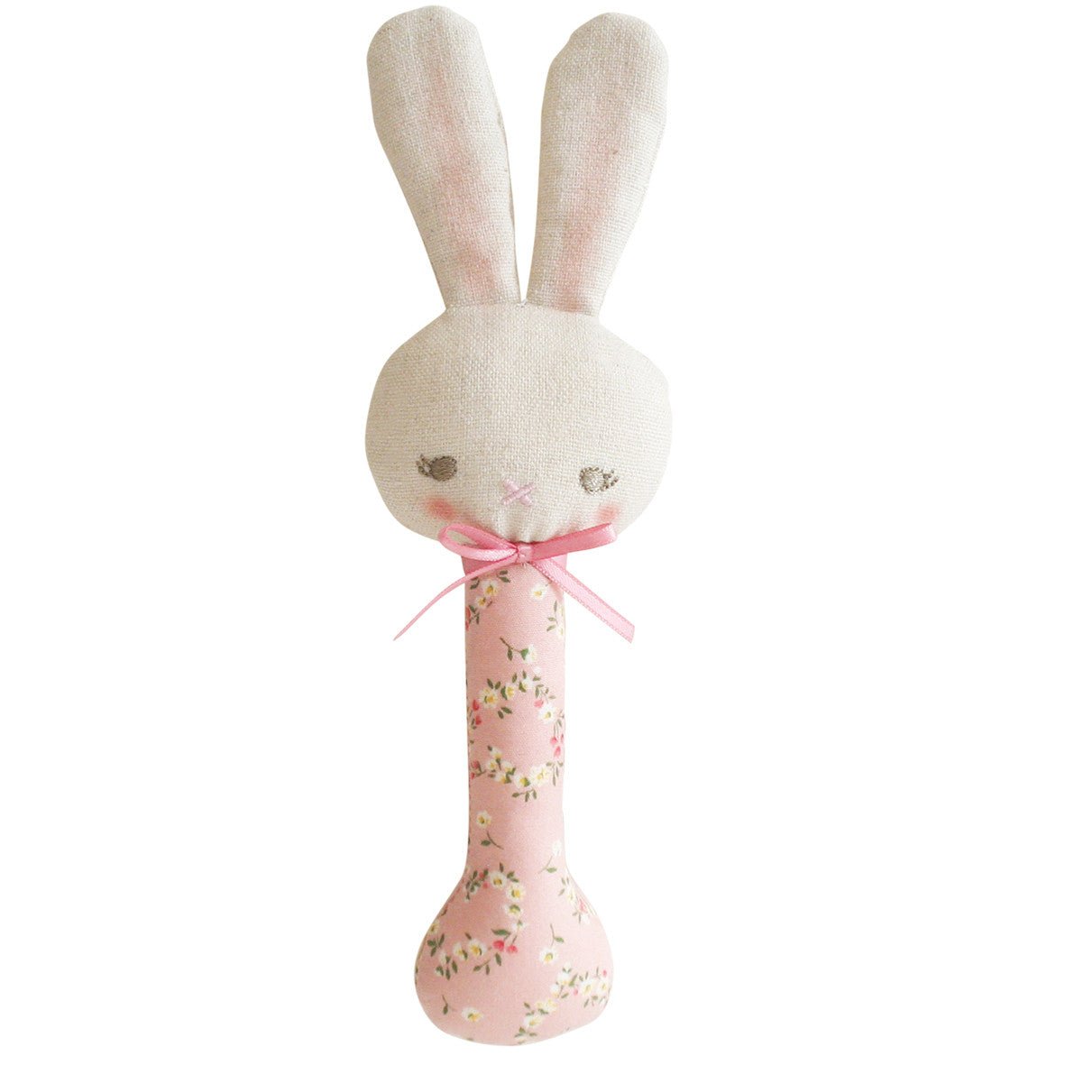Baby Bunny Stick Rattle - Posy Heart - Joy