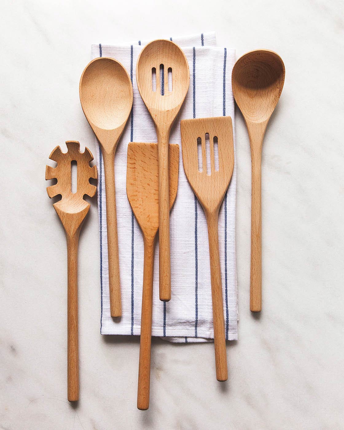 Beech Essential Kitchen Utensils - Set of 6 - Joy