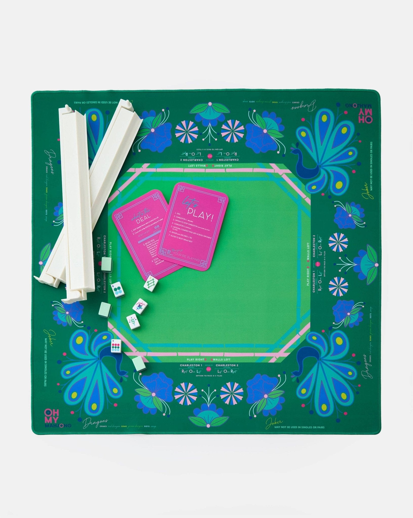 Birdie Green Mahjong Mat - Joy