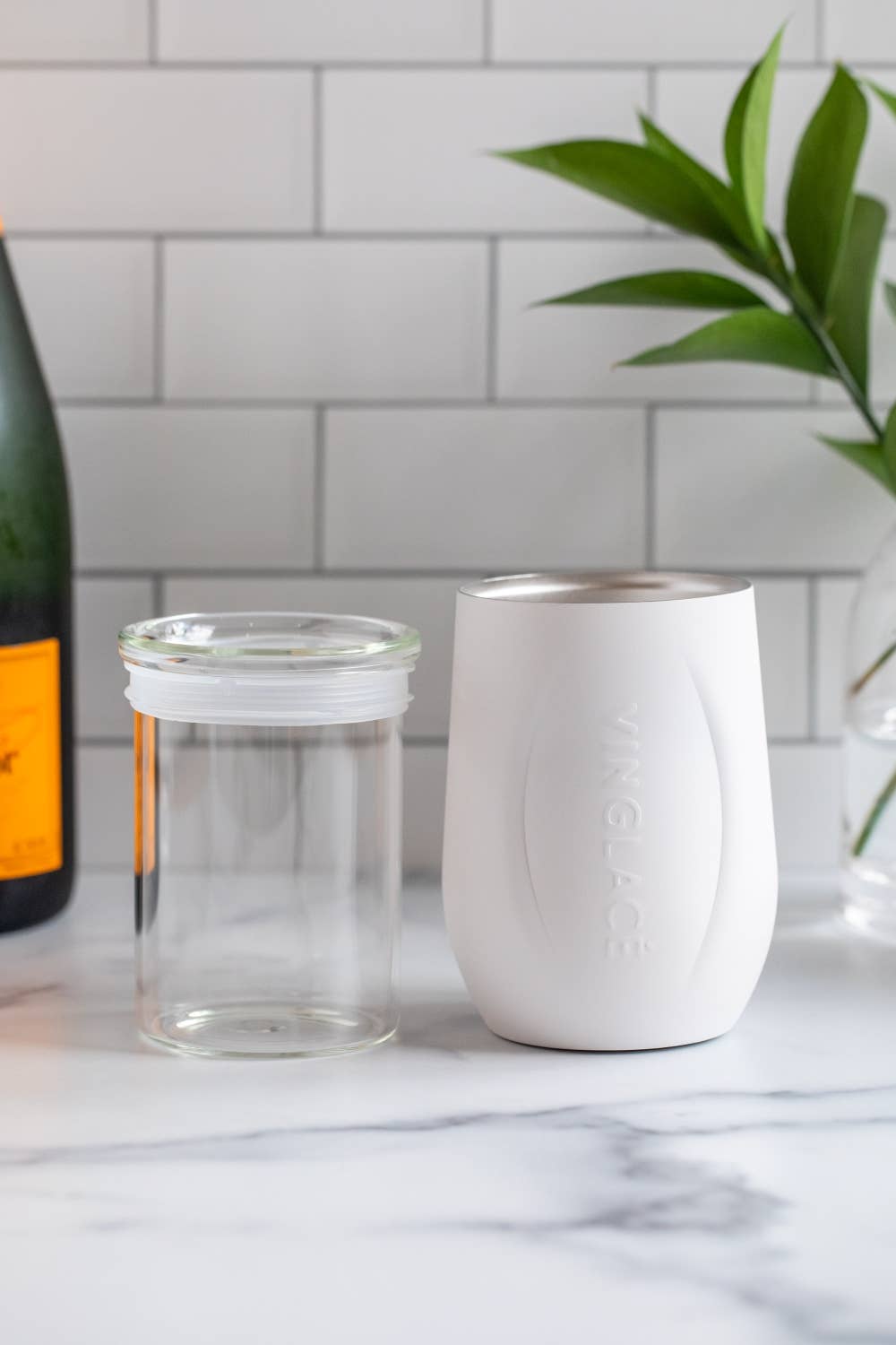 Bride Wine Tumbler in White - Joy