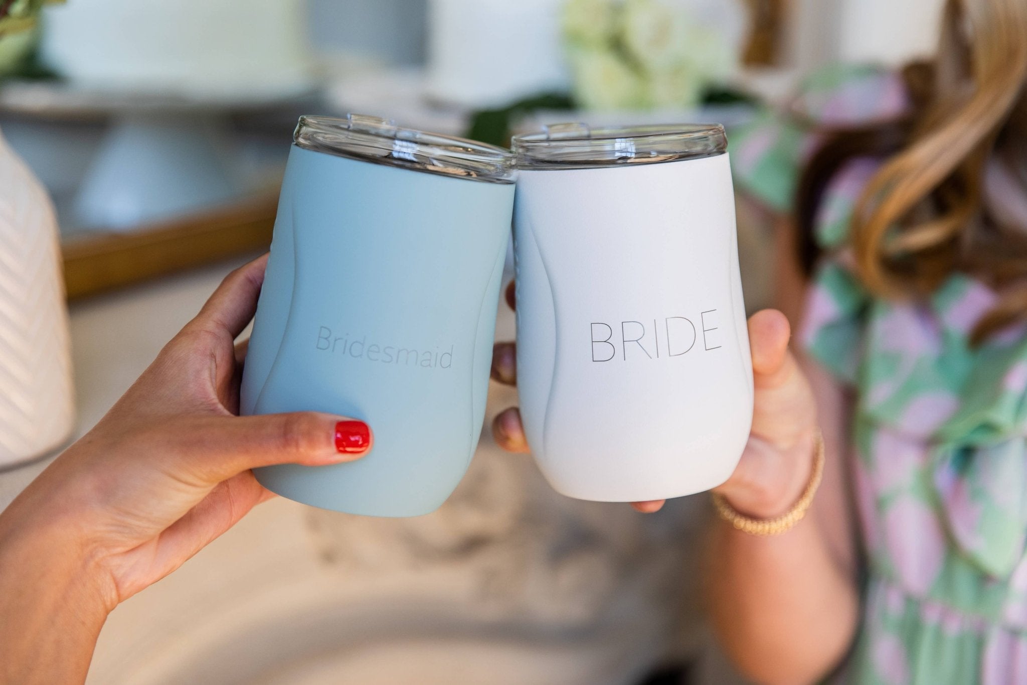 Bride Wine Tumbler in White - Joy