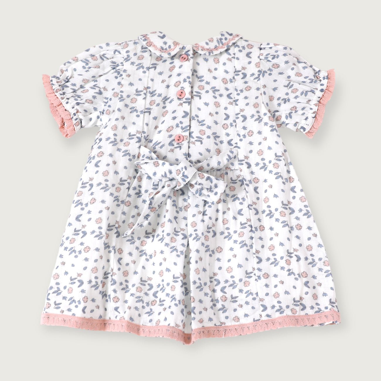Charlotte Floral Hand - Smocked Baby Dress + Bloomer - Joy