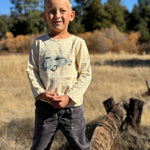 CHEROKEE Beige Beetle Raglan Printed Tee - Joy