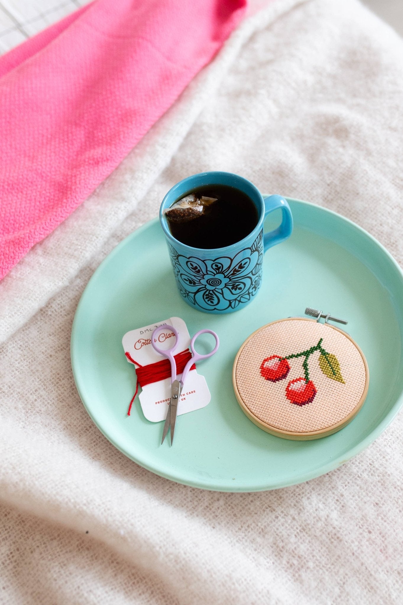 Cherry Cross Stitch Kit - Joy