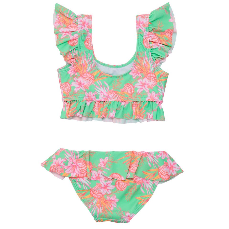 Coastal Shells Sustainable Frilled Crop Bikini - Joy