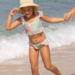 Coastal Shells Sustainable Frilled Crop Bikini - Joy