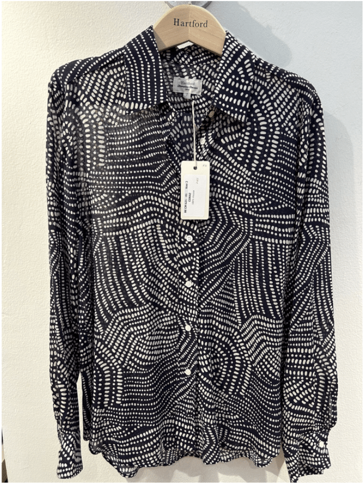 CORAZ Dark Navy & Raw White Shirt - Joy
