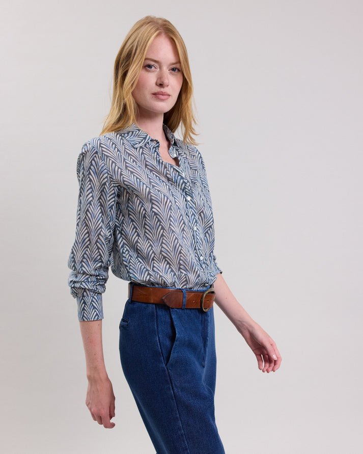 Coraz Woven Shirt - Navy - Joy