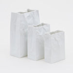 Crinkle Vase White - Small - Joy