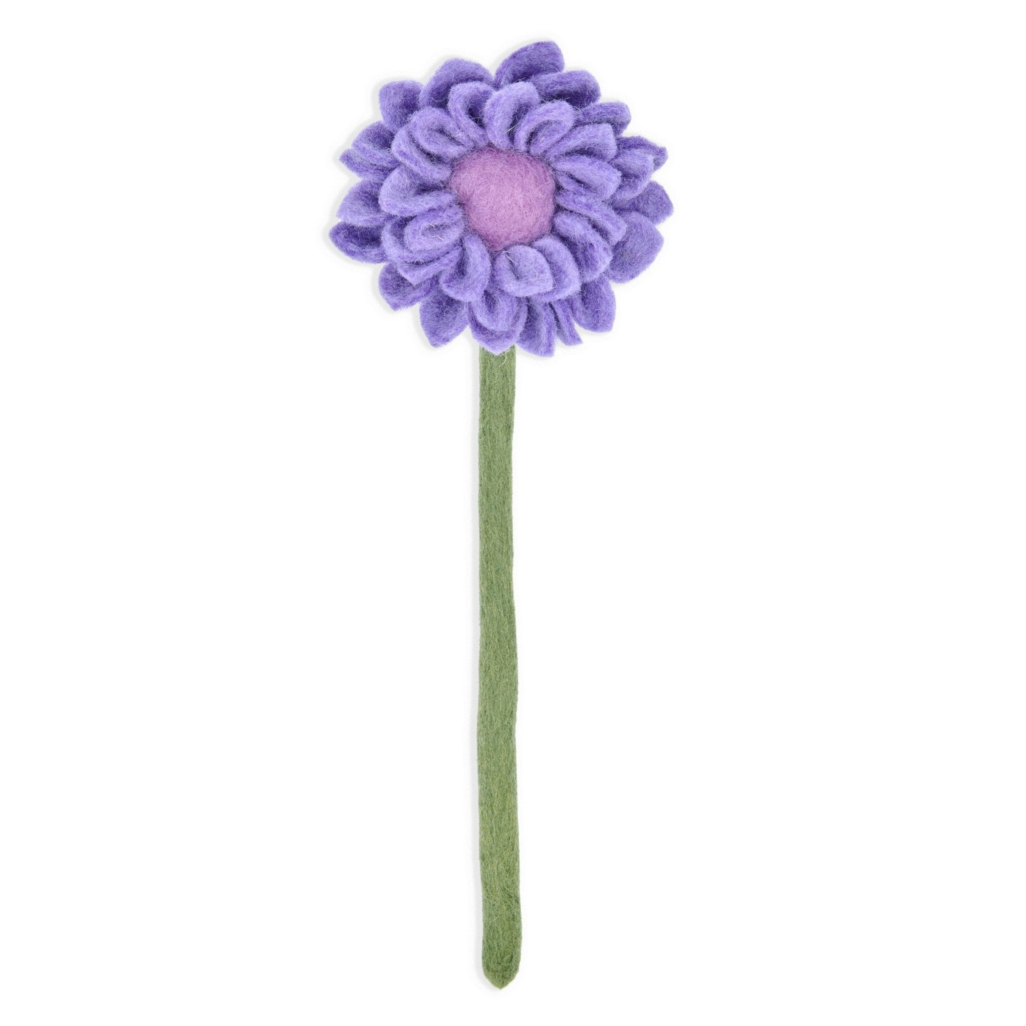 Felt Dahlia Flower: Purple - Joy