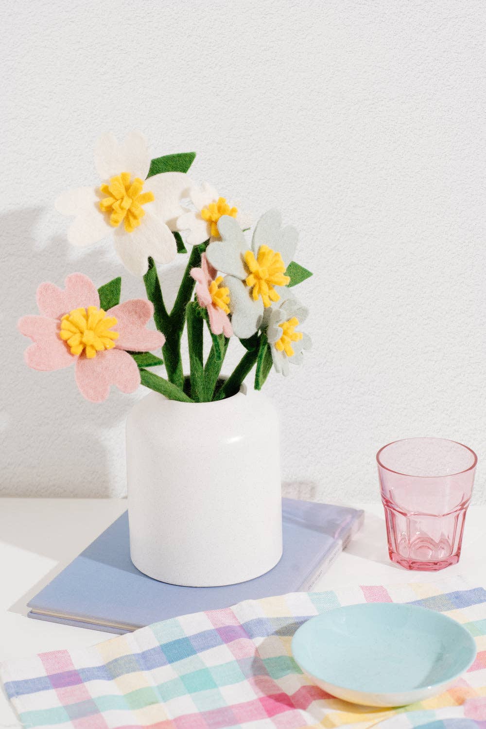 Felt Dogwood Flower: Light Pink - Joy