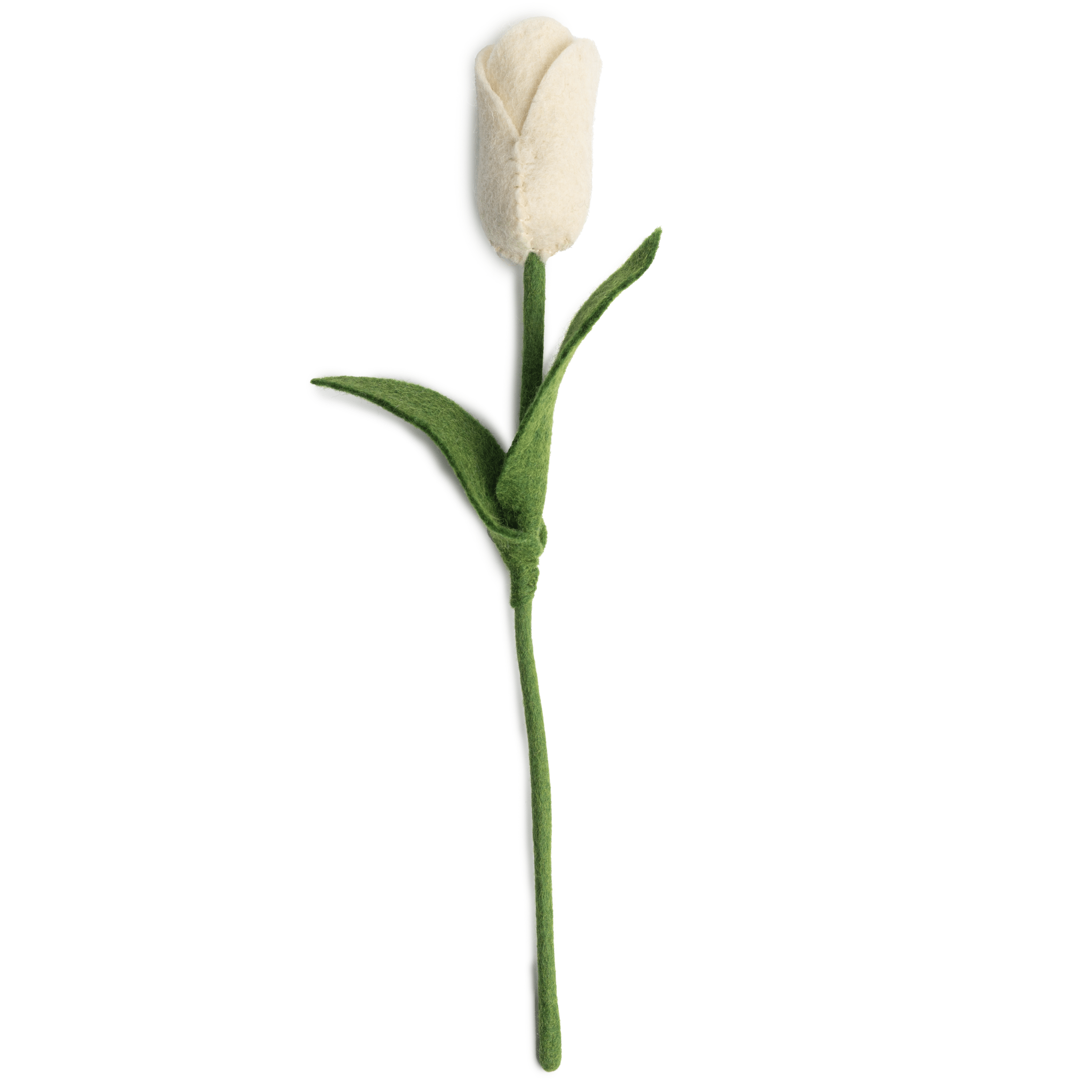 Felt Dutch Tulip Flower: White - Joy