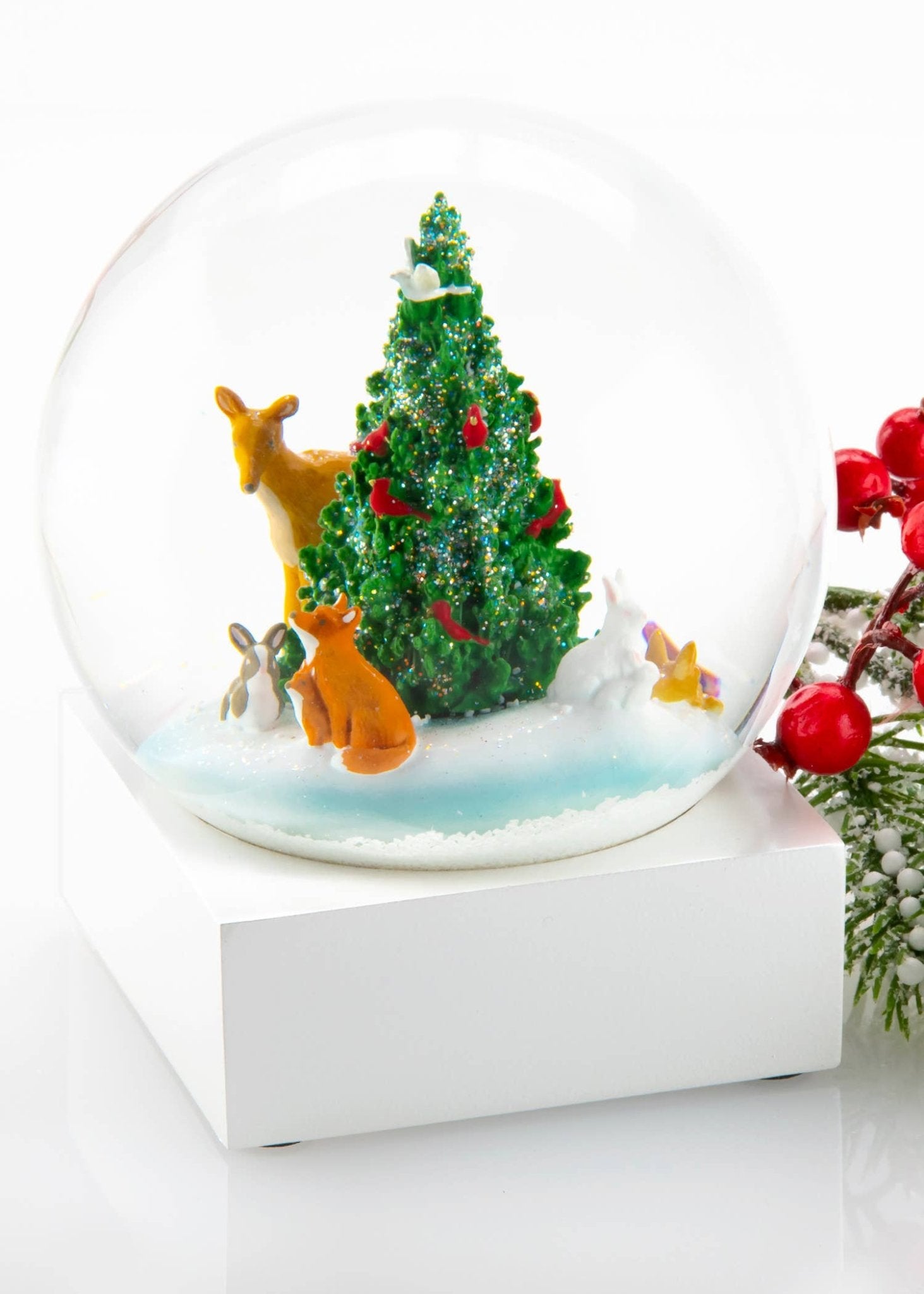 Forest Friends Snow Globe - Joy