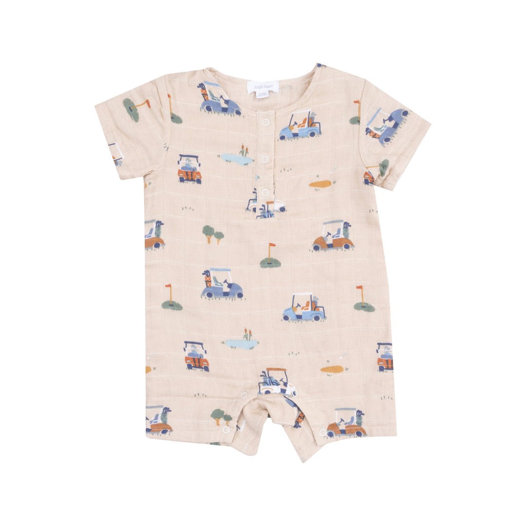 Golf Cart Cuties - Oatmilk Henley Shortall - Joy