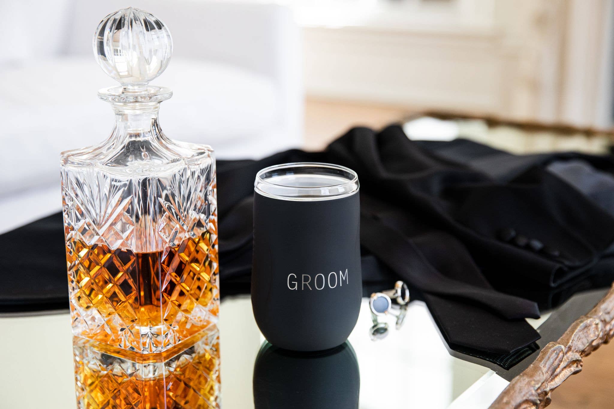 Groom Wine & Champagne Chiller in Black - Joy