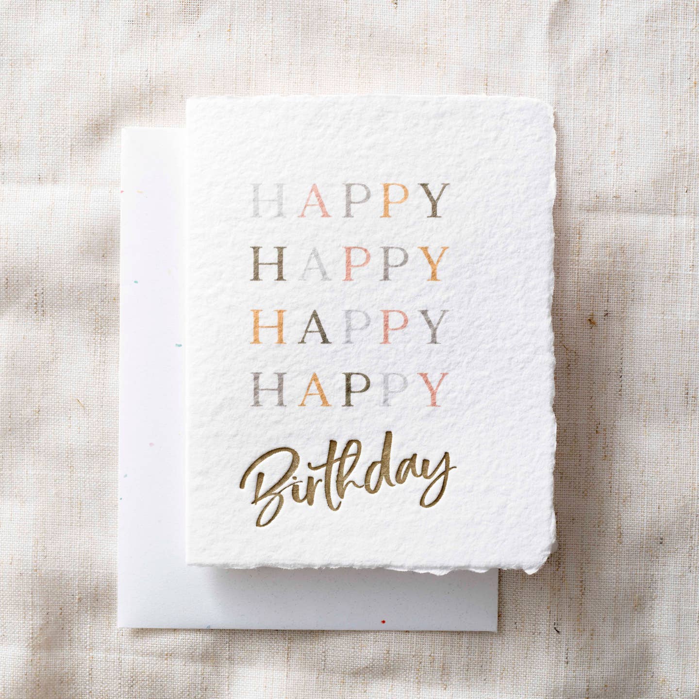 Happy Happy Happy Happy Birthday | Eco - Friendly Card - Joy