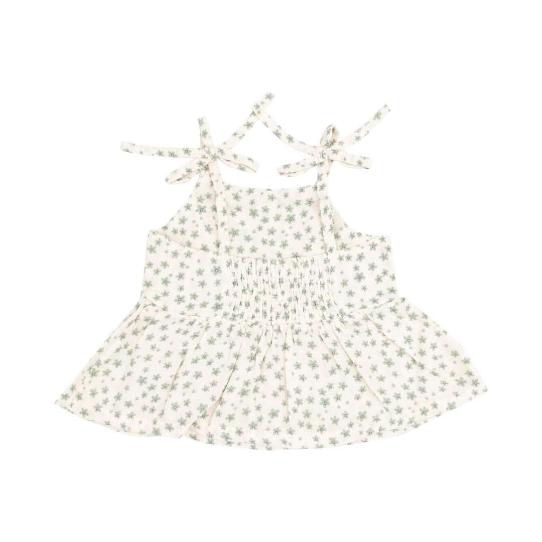 Jadeite Simple Floral Tank & Smocked Waist Pants - Joy