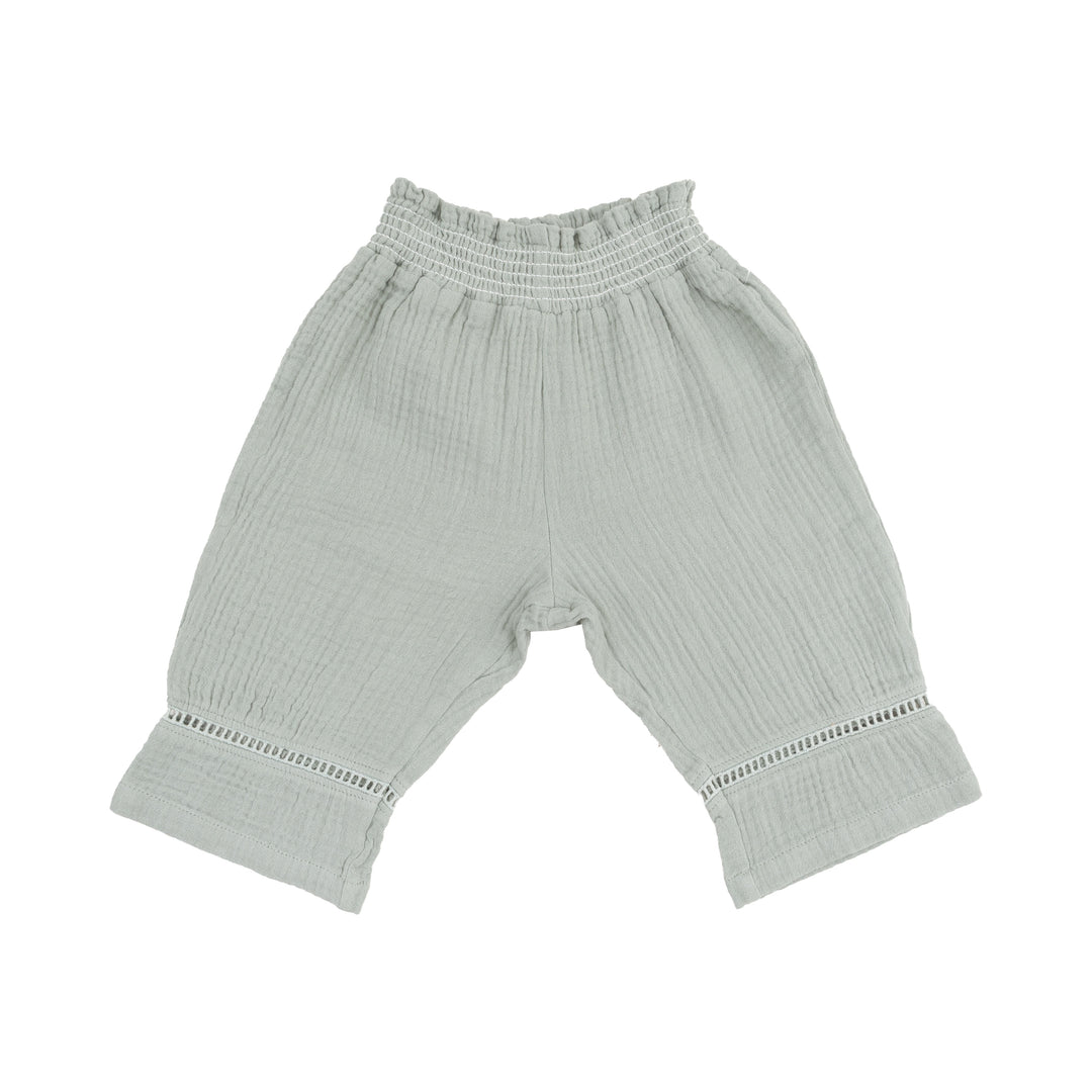 Jadeite Simple Floral Tank & Smocked Waist Pants - Joy