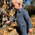 KINGSTON Navy/White Polo Romper - Joy