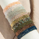 Mini Stretch Crystal Beaded Wrap Bracelet 9686B - Joy