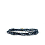 Mini Stretch Crystal Beaded Wrap Bracelet 9686B - Joy