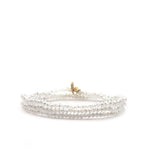 Mini Stretch Crystal Beaded Wrap Bracelet 9686B - Joy