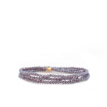 Mini Stretch Crystal Beaded Wrap Bracelet 9686B - Joy
