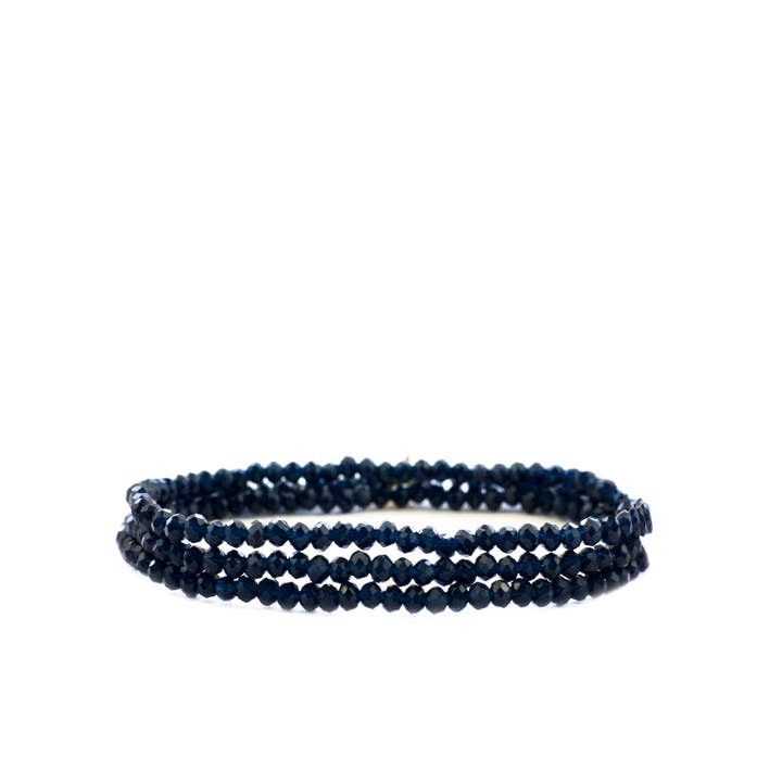 Mini Stretch Crystal Beaded Wrap Bracelet 9686B - Joy