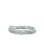 Mini Stretch Crystal Beaded Wrap Bracelet 9686B - Joy