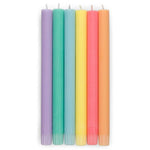 Mixed Set of Solid Pastel Color Candles - Joy