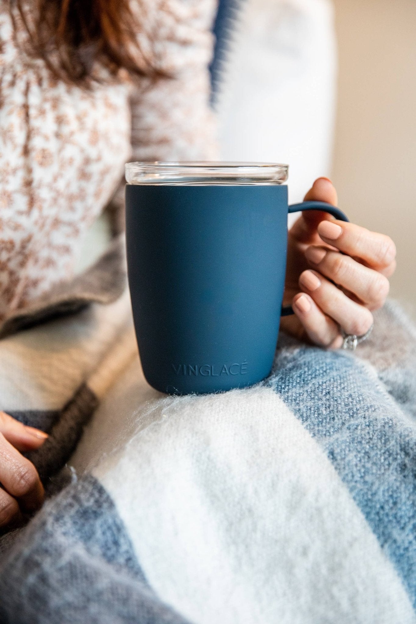 Navy Coffee Cup - Joy