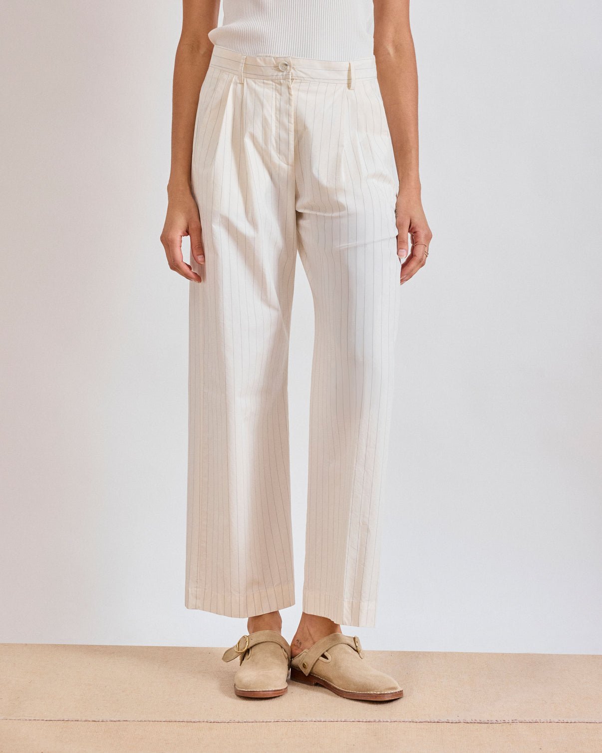 Periple Woven Pant - Raw White - Joy