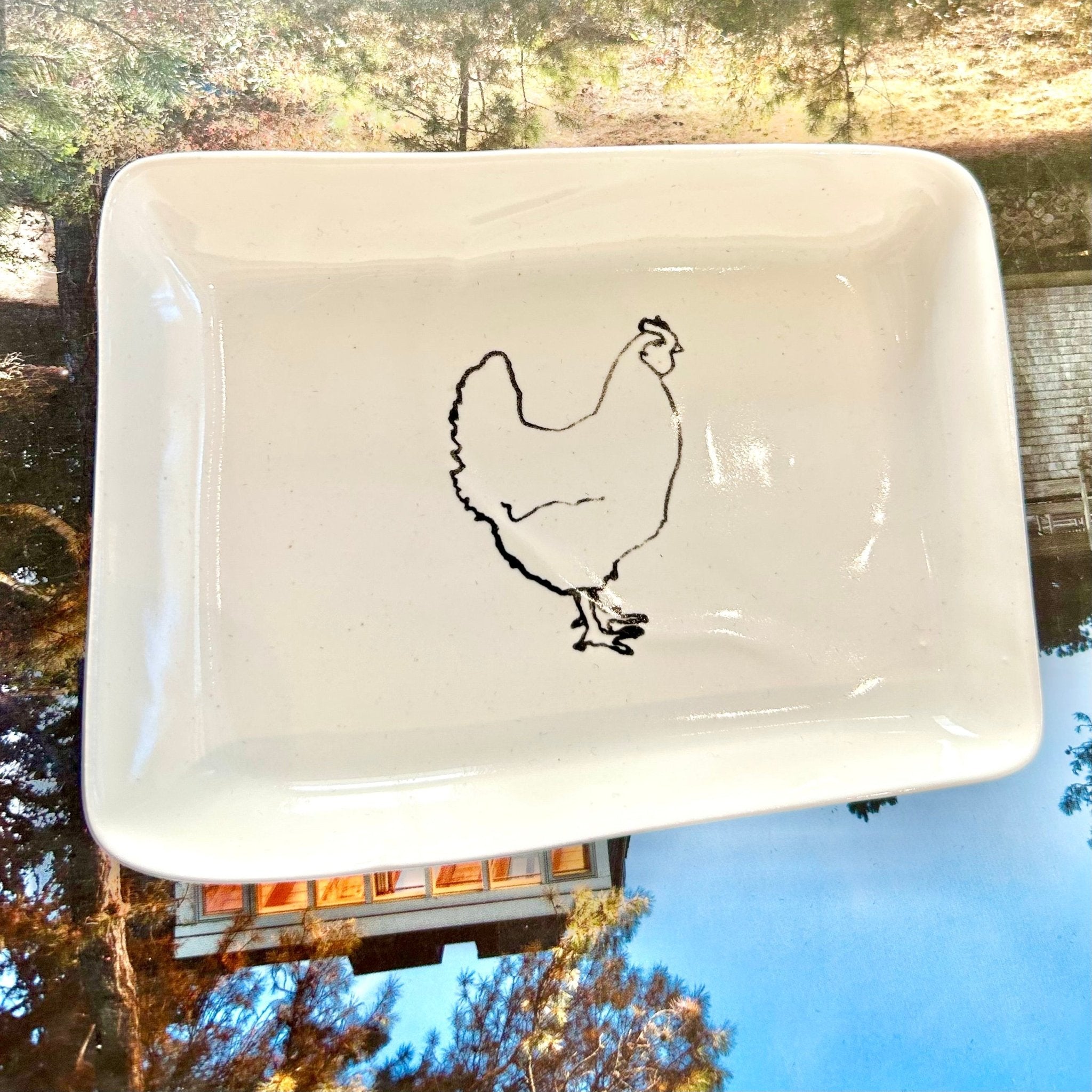 Rectangle Porcelain Tray - Small - Joy