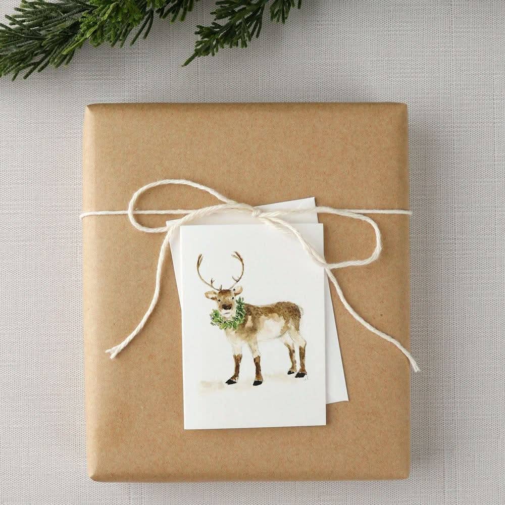 Reindeer Mini Notecard - Joy