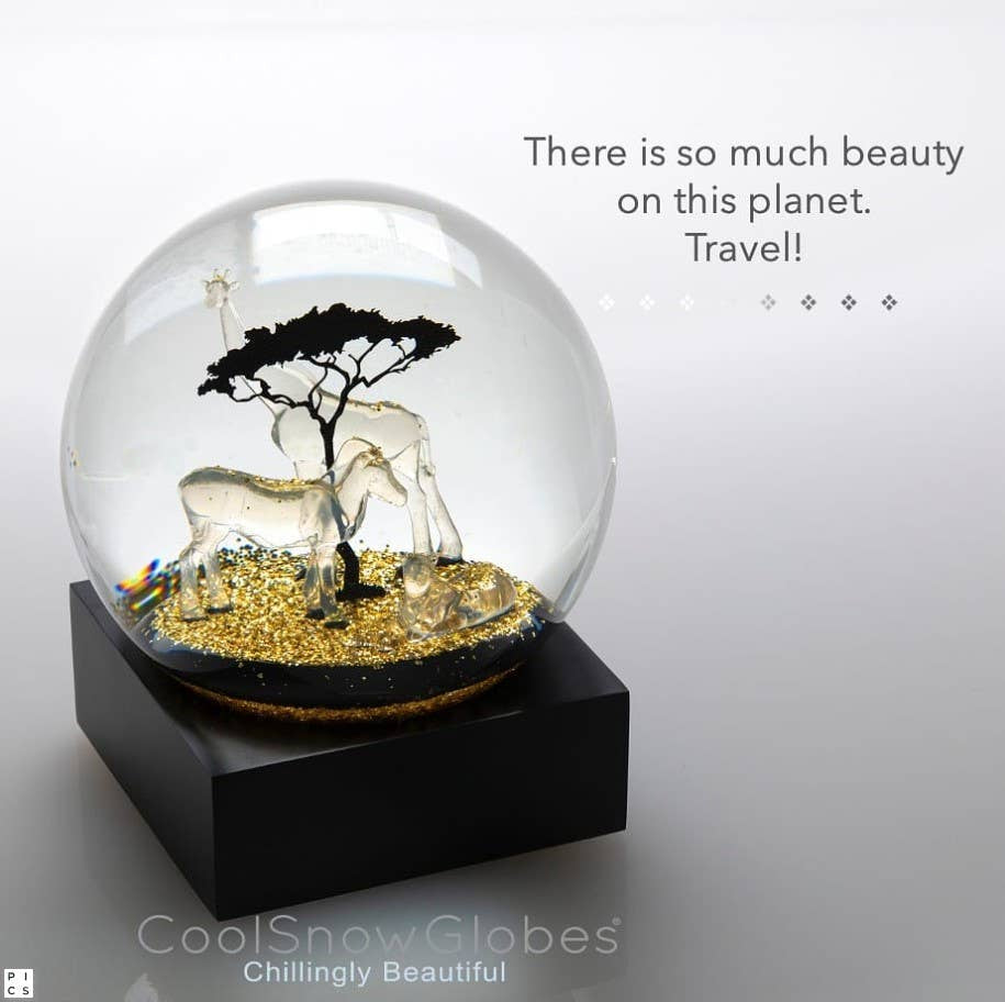 Safari Crystal Snow Globe - Joy