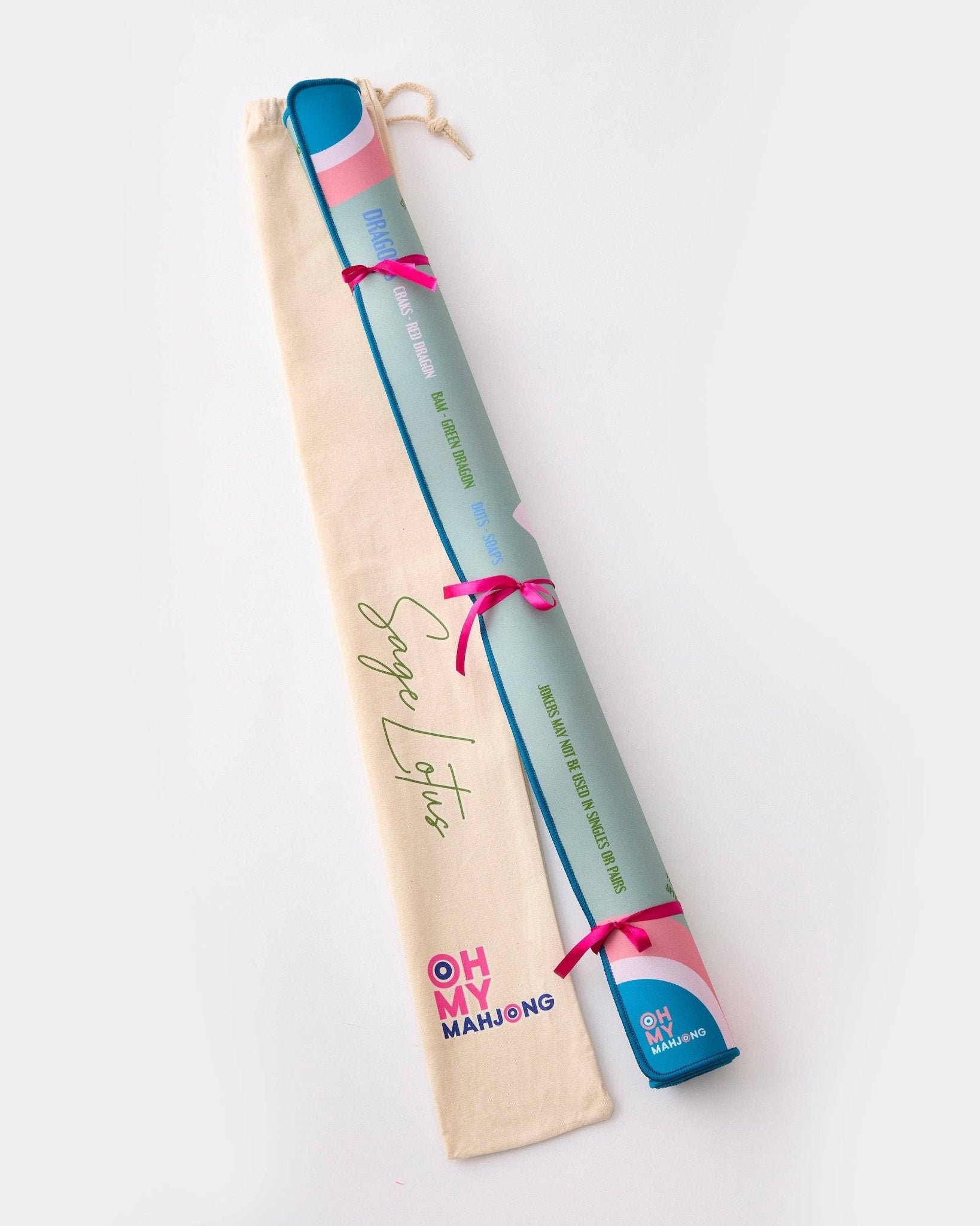 Sage Lotus Mahjong Mat - Joy
