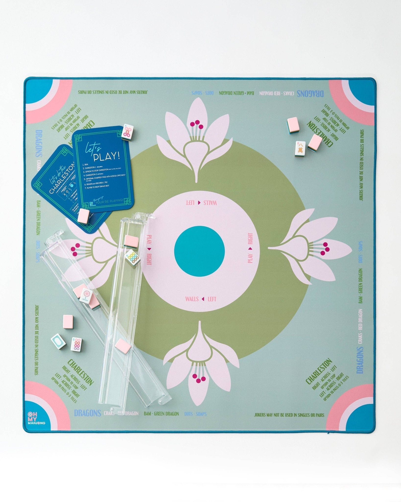 Sage Lotus Mahjong Mat - Joy