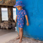 Sailboat Rock SS Sunsuit - Joy