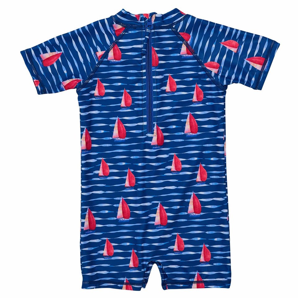 Sailboat Rock SS Sunsuit - Joy