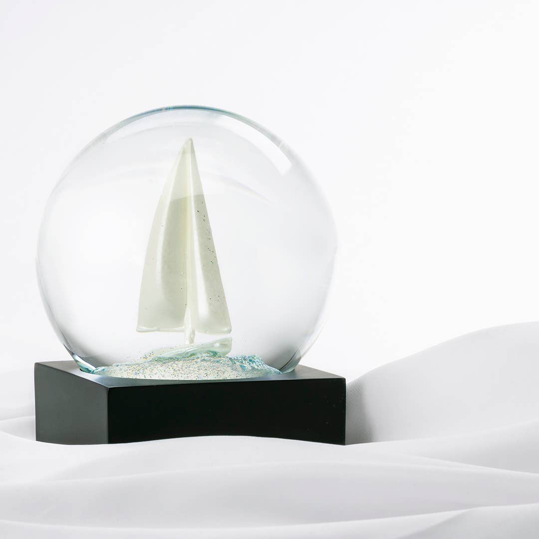 Sailboat Snow Globe - Joy