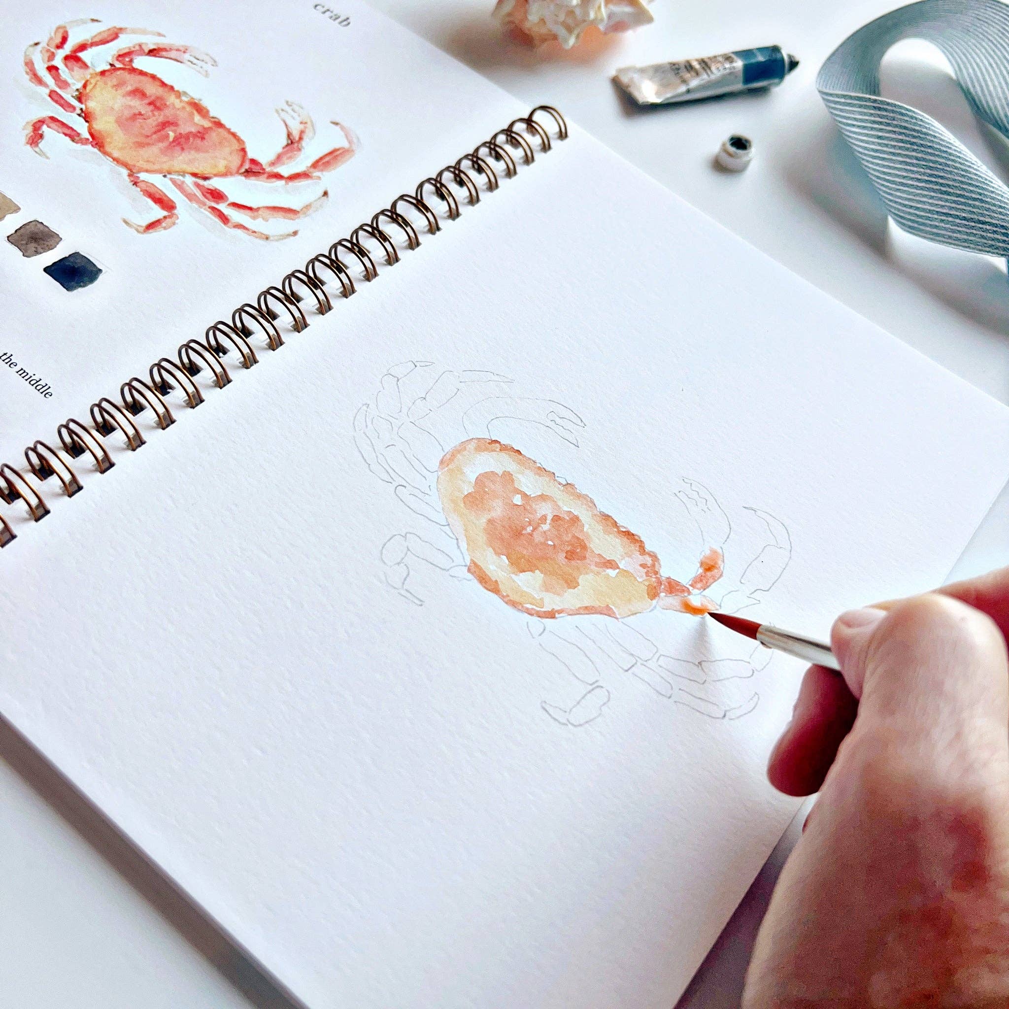 Seaside watercolor workbook - Joy