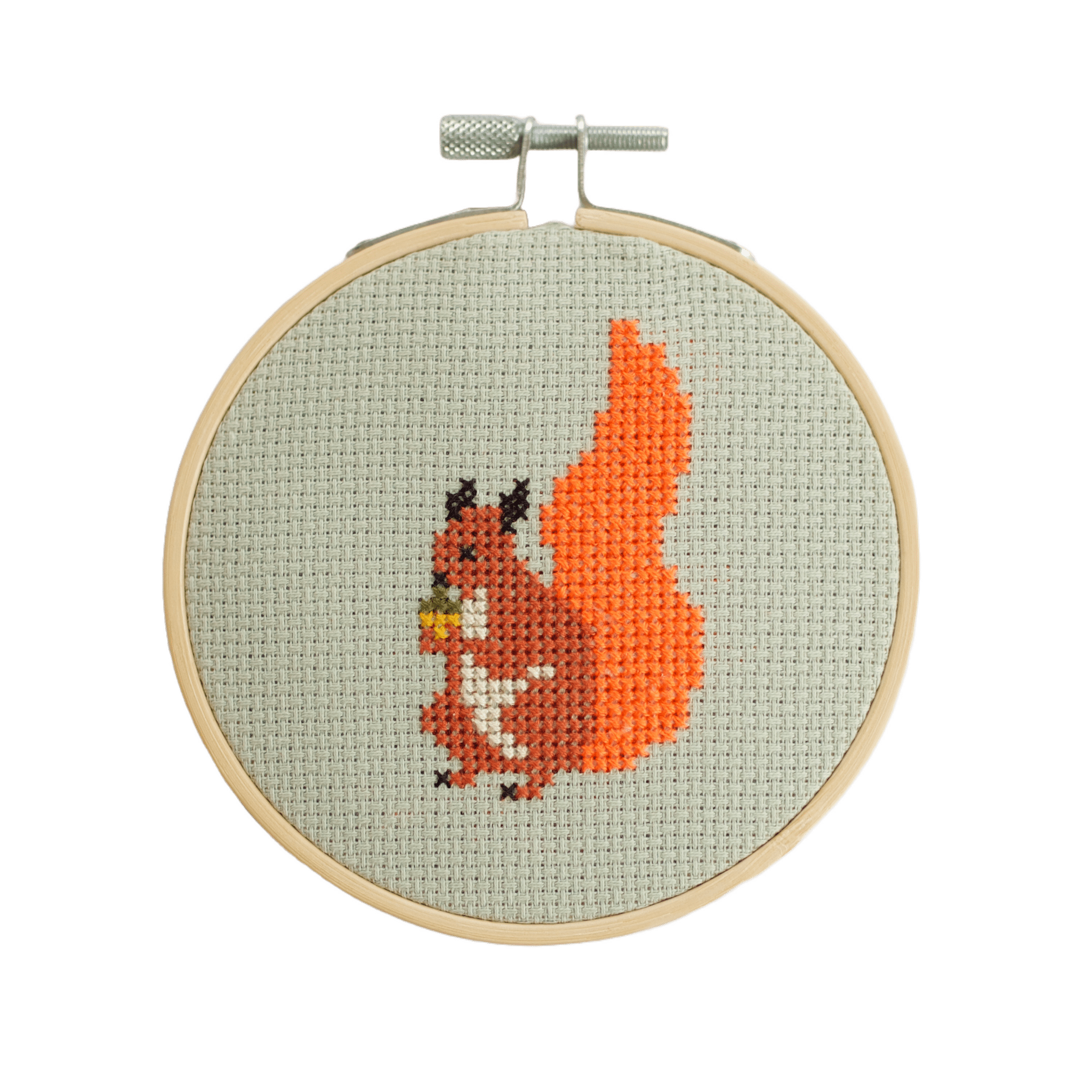 Squirrel Cross Stitch Kit - Joy