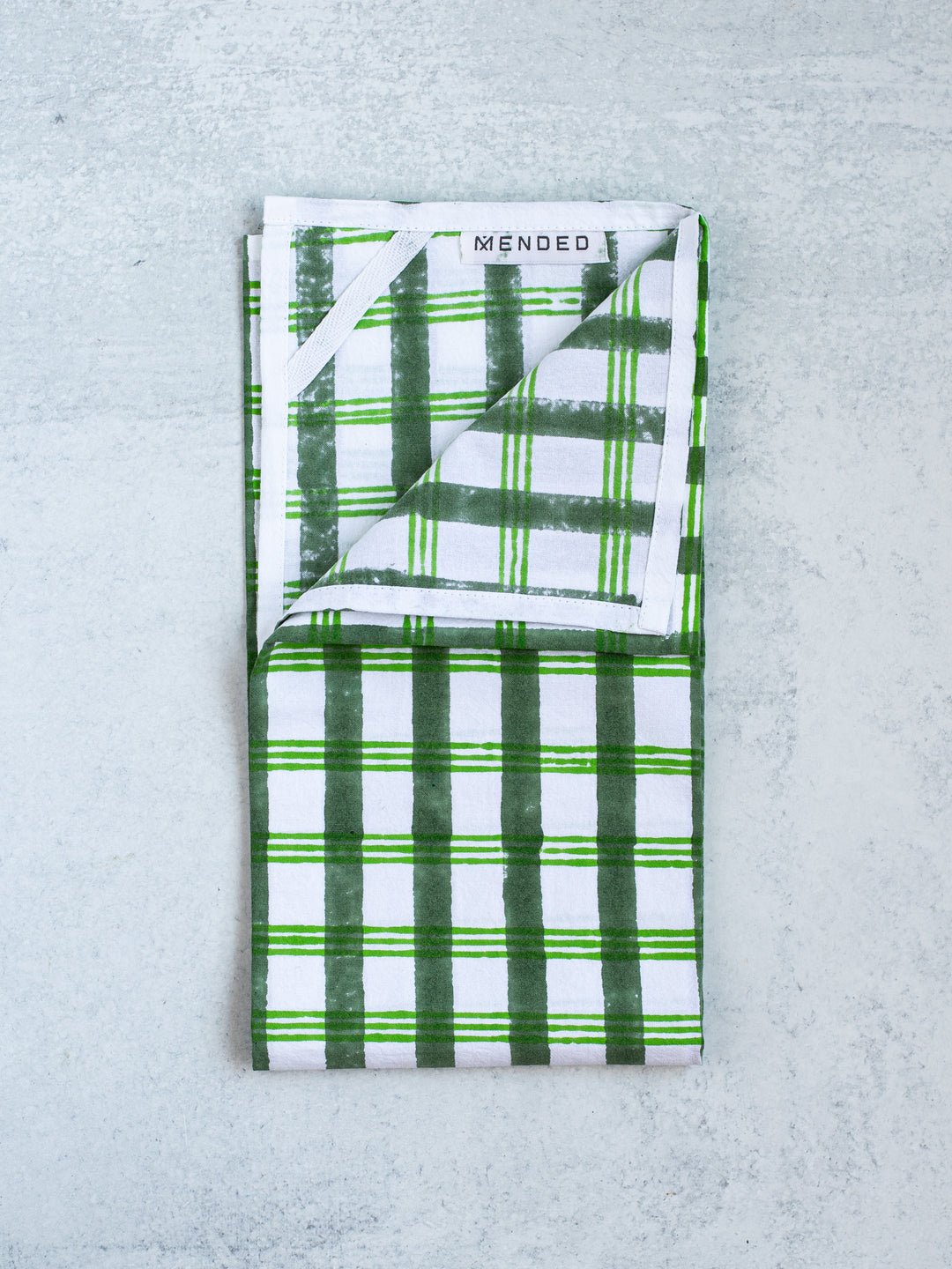 Tea Towel - Plaid, Sage & Vine - Joy