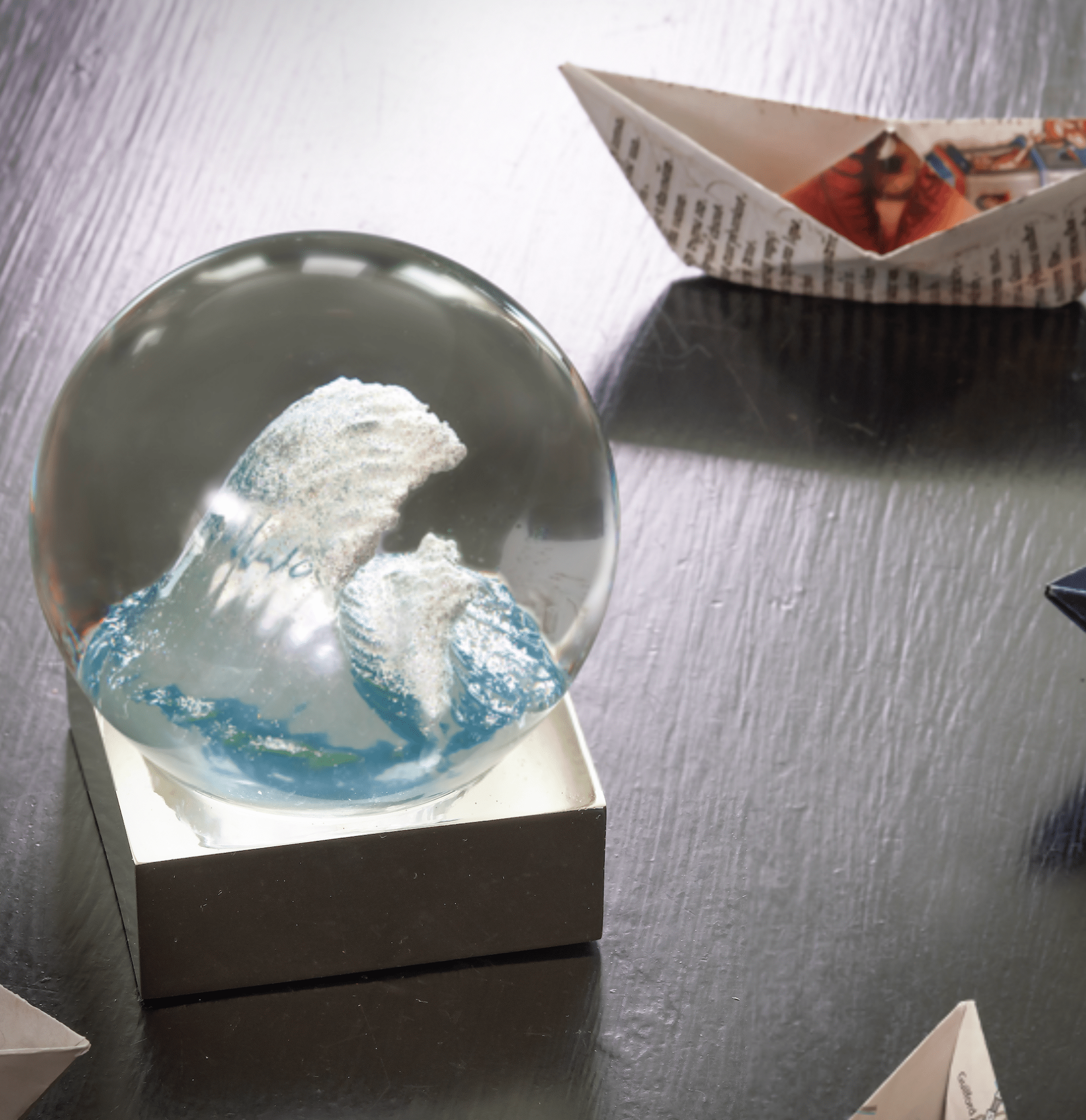 The Wave Snow Globe - Joy