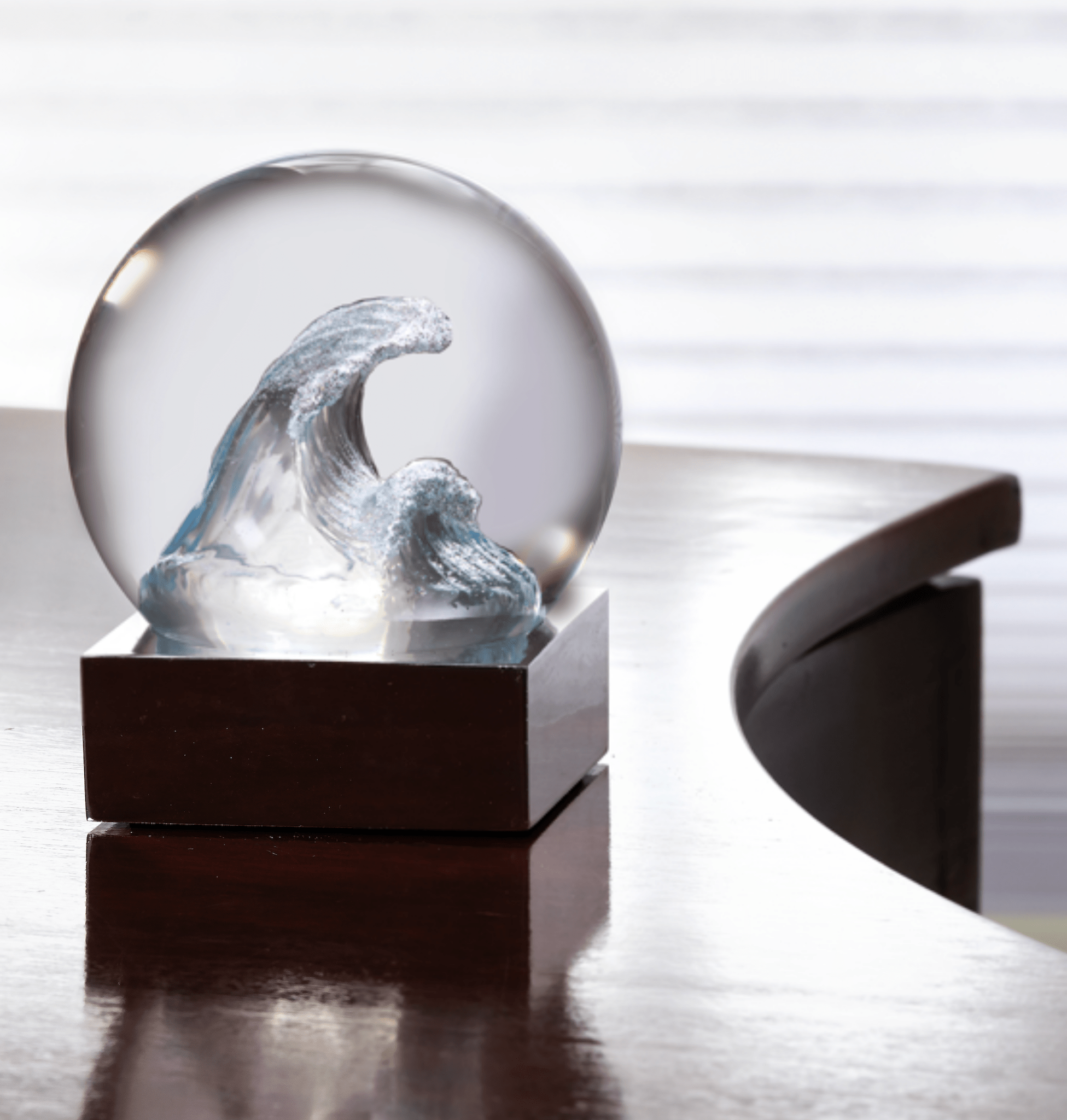 The Wave Snow Globe - Joy