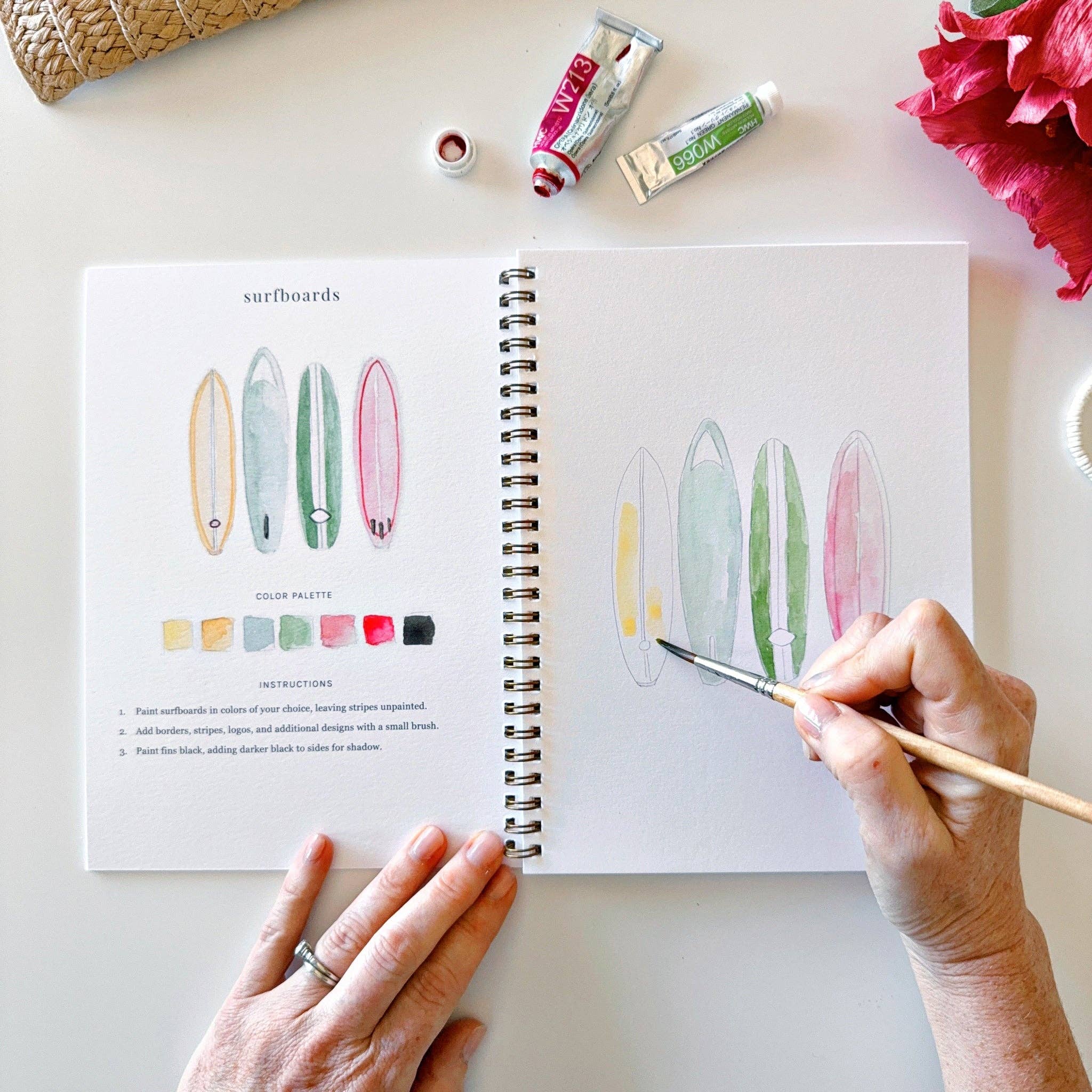 Tropical Watercolor Workbook - Joy