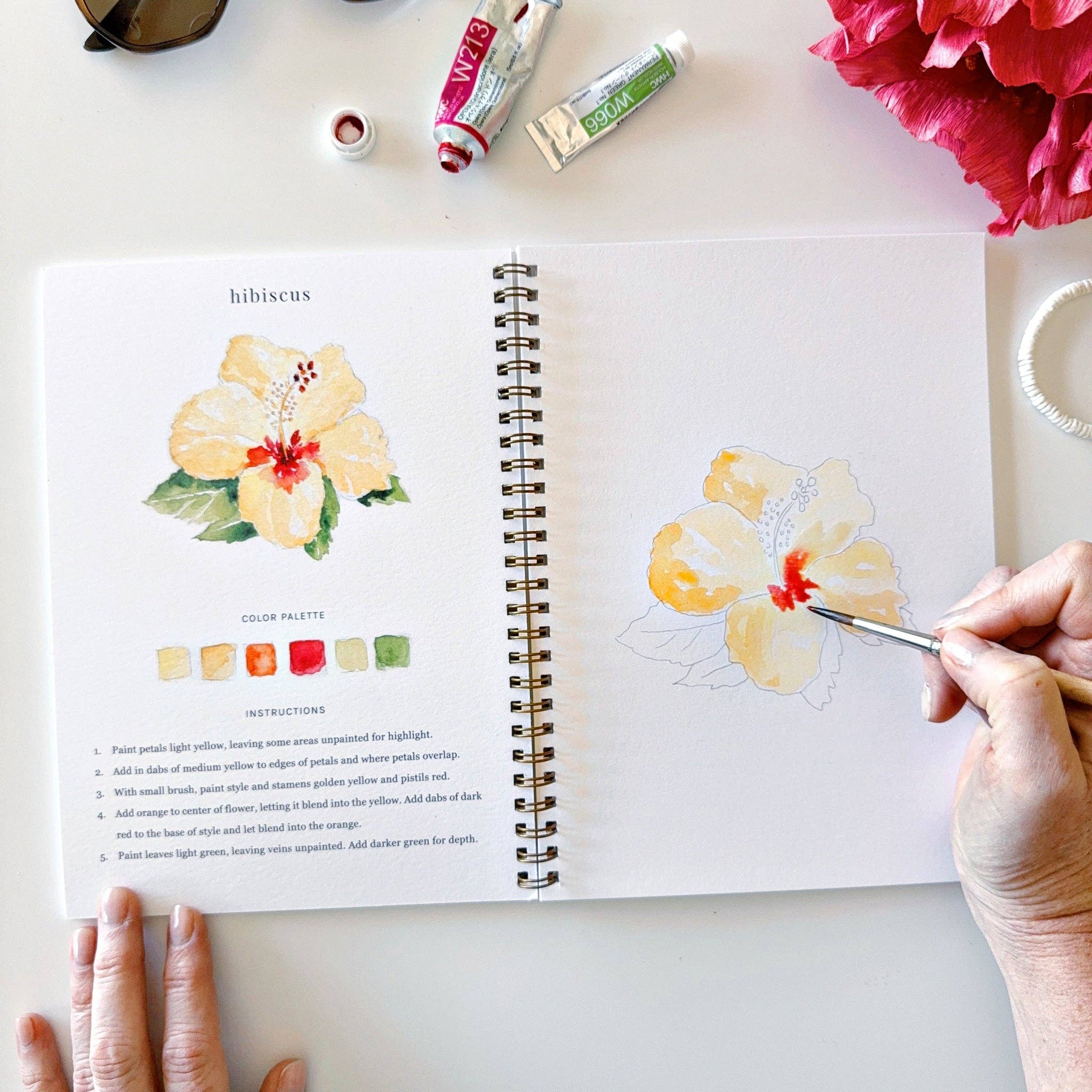 Tropical Watercolor Workbook - Joy