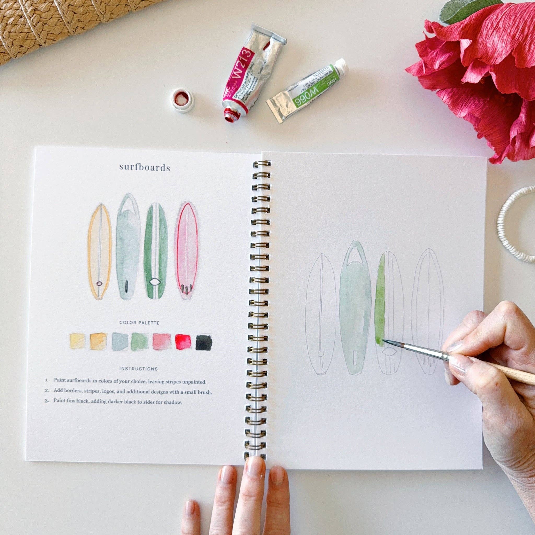 Tropical Watercolor Workbook - Joy